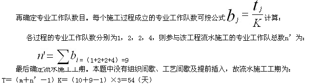 進(jìn)度計(jì)劃編制的成倍節(jié)拍流水施工進(jìn)度計(jì)劃