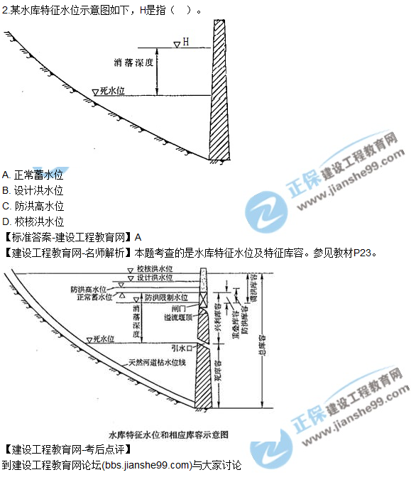 2017一級建造師《水利實務(wù)》試題及答案（1-10）